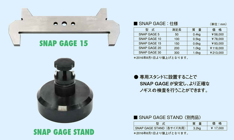SNAP GAGE＆STAND